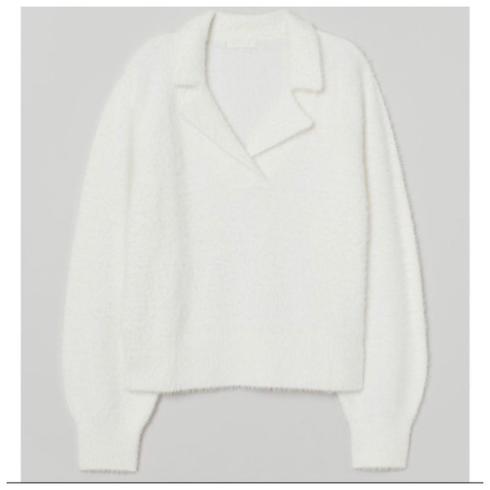 White Collared Sweater from H&M